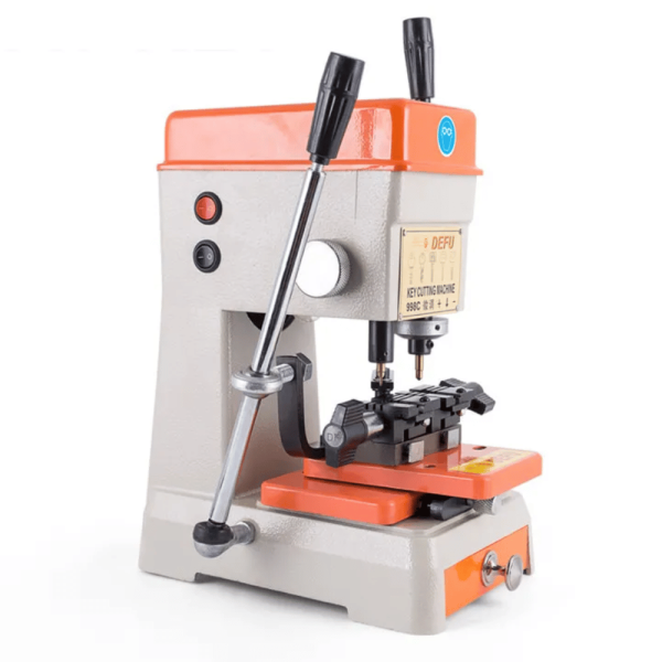 Máquina de Punto DEFU con Calibrador y Kit de Cortadores – Cortador de llave Defu 998C, máquina de recolección de bloqueo eléctrico para hacer llaves